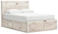 Lawroy Queen Panel Storage Bed, Dresser, Mirror and Nightstand