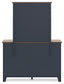 Landocken Full Panel Headboard, Dresser and Mirror