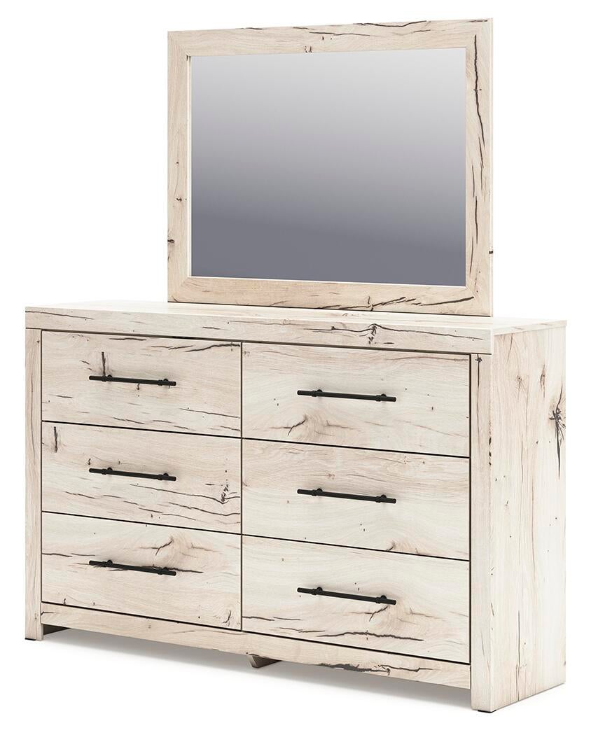 Lawroy Full Panel Headboard, Dresser and Mirror