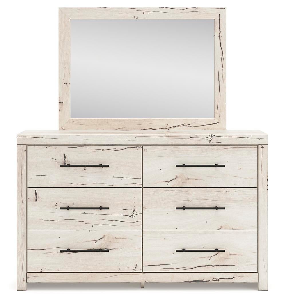 Lawroy Queen Panel Bed, Dresser and Mirror