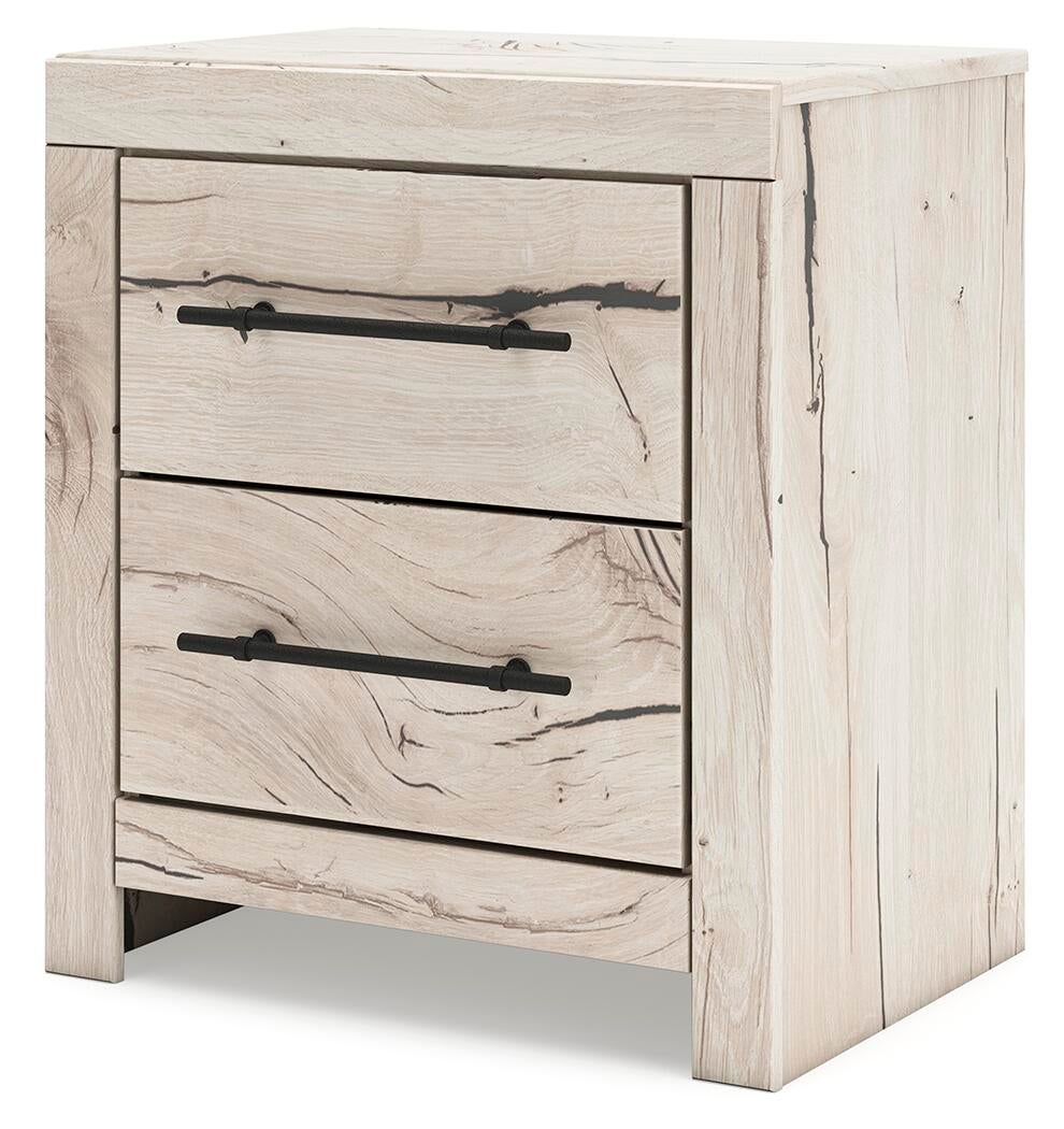 Lawroy King Panel Storage Bed, Dresser, Mirror and Nightstand