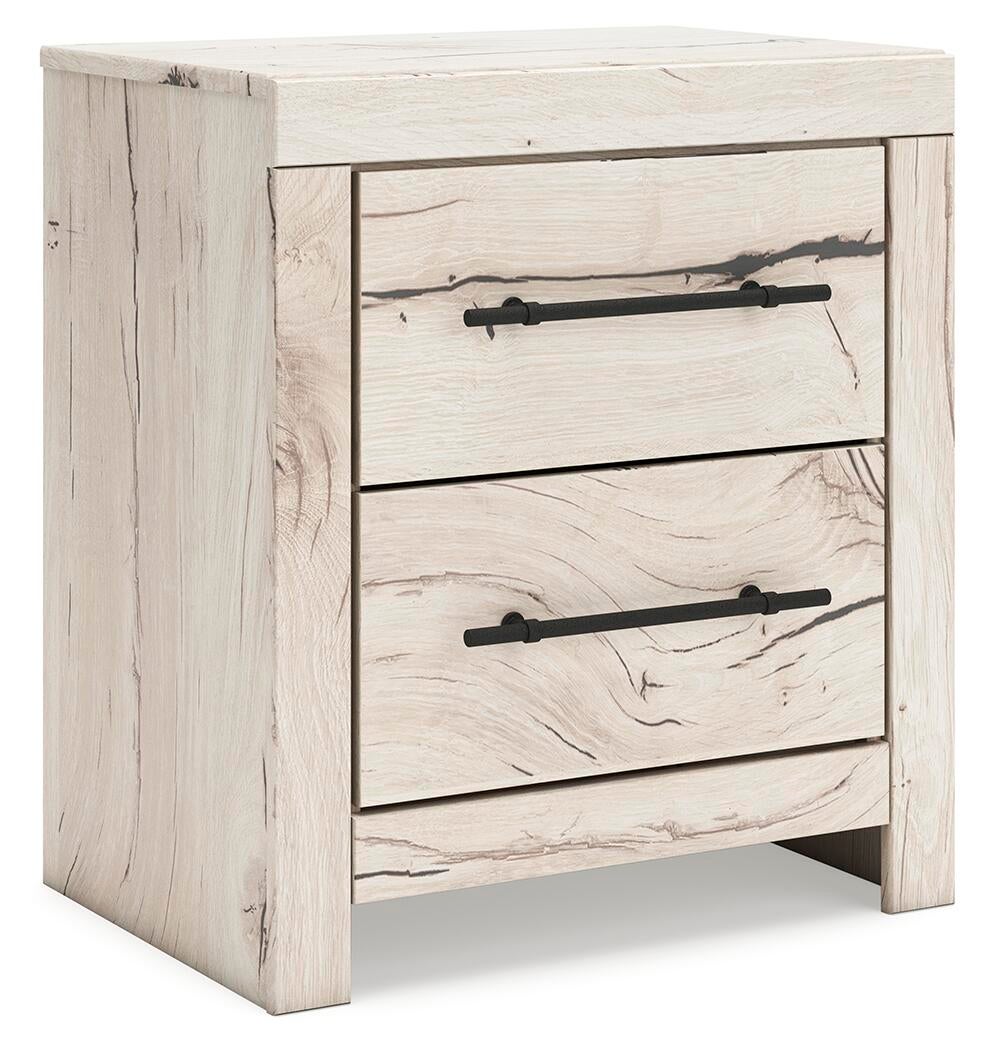 Lawroy King Panel Bed with Storage, Dresser, Mirror, Chest and Nightstand
