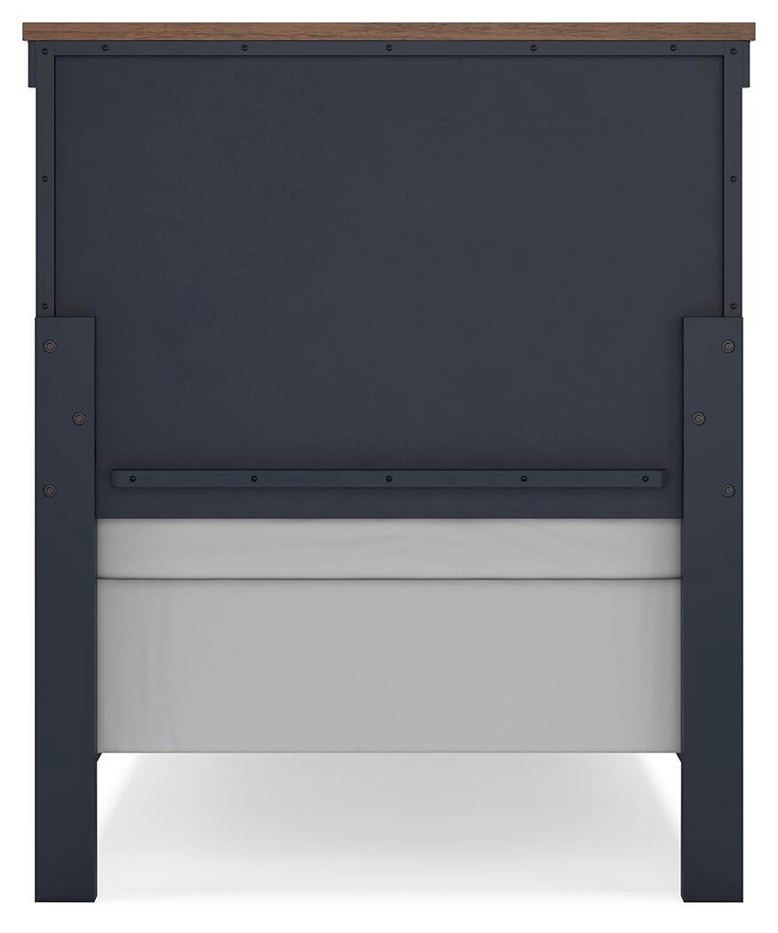Landocken Twin Panel Bed, Dresser and Mirror