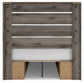 Graystorm Full Panel Bed with Storage, Dresser, Mirror and Nightstand