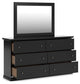 Maribel King Panel Bed, Dresser and Mirror