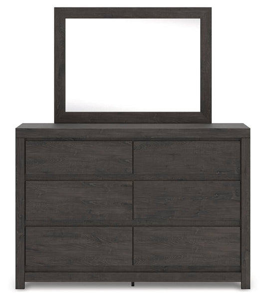 Fraluna King Panel Bed, Dresser, Mirror and Nightstand