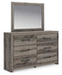 Graystorm Twin Panel Bed, Dresser, Mirror, Chest and Nightstand
