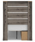 Graystorm Twin Panel Storage Bed, Dresser, Mirror, Chest and Nightstand