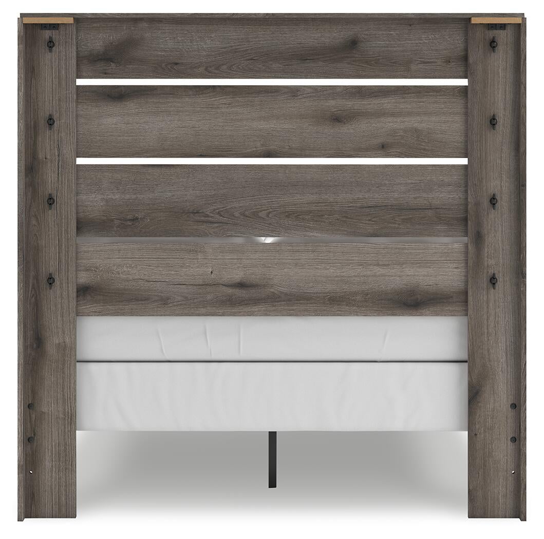 Graystorm Full Panel Bed, Dresser, Mirror, Chest and Nightstand