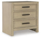 Calmoro Queen Bookcase Bed with Mirrored Dresser and Nightstand