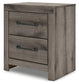 Graystorm Twin Panel Bed with Storage, Dresser, Mirror and Nightstand
