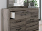 Graystorm Twin Panel Bed with Storage, Dresser, Mirror, Chest and Nightstand