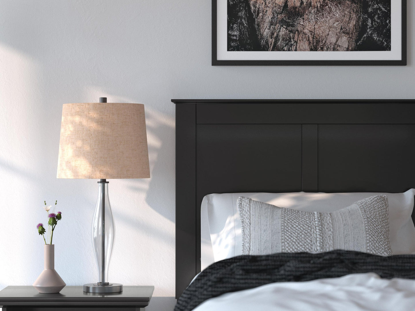 Maribel Twin Panel Bed, Dresser and Mirror