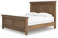 Vandenmore King Panel Bed with Mirrored Dresser and Nightstand