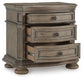 Ardenfield Queen Upholstered Sleigh Bed, Dresser, Mirror and Nightstand