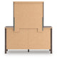 Pamytta Full Panel Platform Bed, Dresser and Mirror