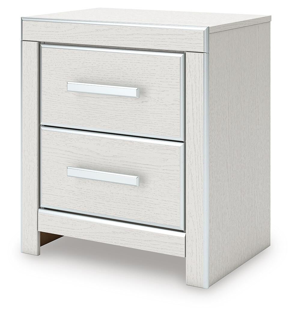 Birmonton King Upholstered Bed, Dresser, Mirror and Nightstand