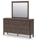 Cadmori Queen Panel Bed, Dresser, Mirror and Nightstand
