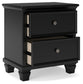 Lanolee Queen Panel Storage Bed, Dresser, Mirror and Nightstand