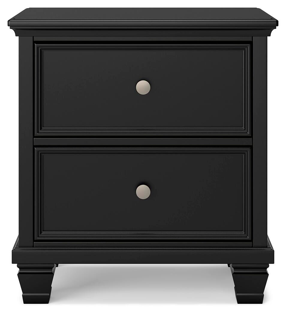 Lanolee California King Panel Storage Bed, Dresser, Mirror and Nightstand