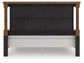 Chadworth King Poster Bed with Mirrored Dresser