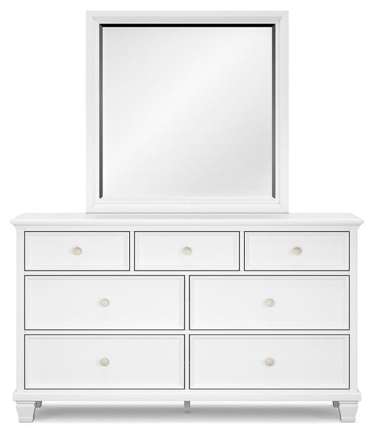 Fortman Twin Panel Storage Bed, Dresser, Mirror and Nightstand