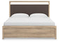 Kinlanni King Upholstered Panel Bed, Dresser, Mirror and Nightstand