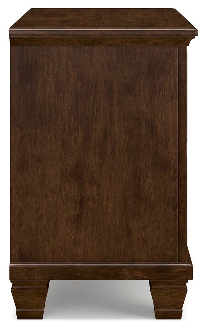 Danabrin King Panel Storage Bed, Dresser, Mirror and Nightstand