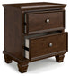 Danabrin Queen Panel Storage Bed, Dresser, Mirror and Nightstand