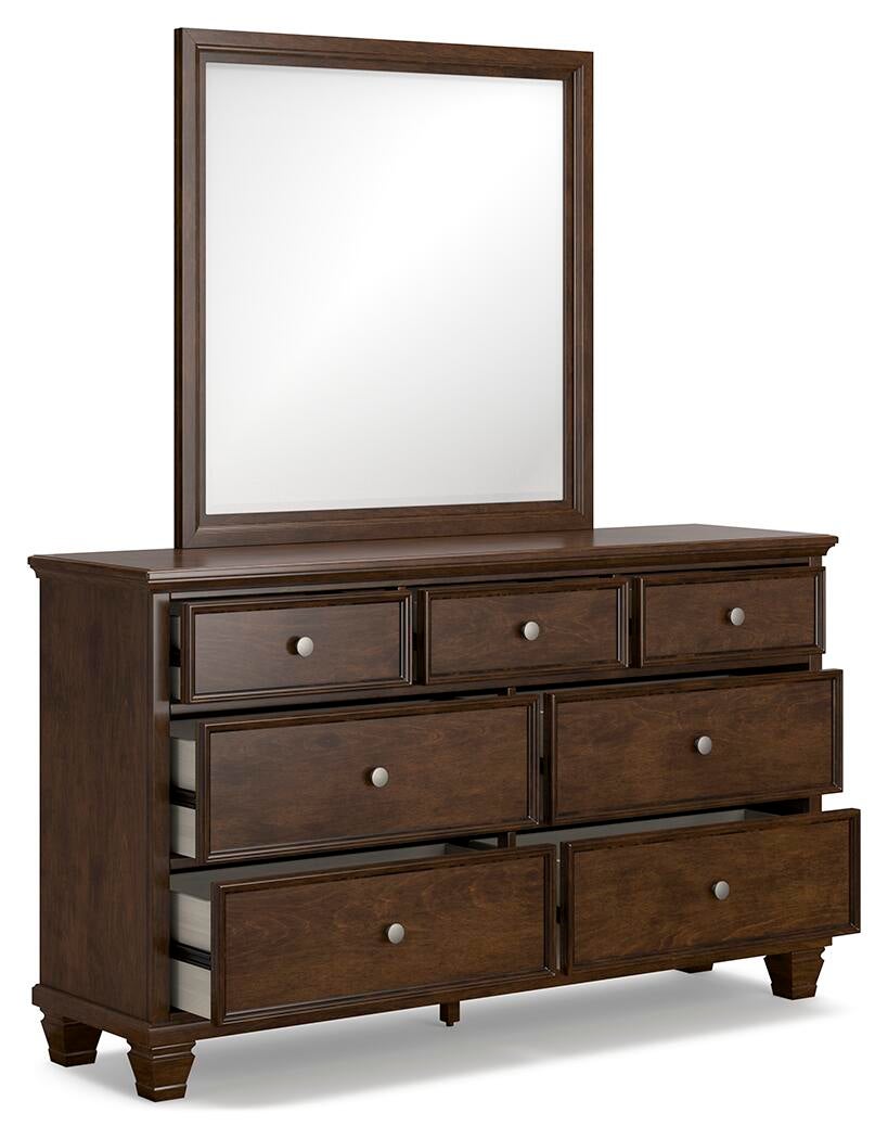 Danabrin Twin Panel Storage Bed, Dresser and Mirror
