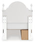 Kozlani Twin Upholstered Panel Storage Bed, Dresser and Mirror