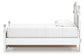 Kozlani Twin Upholstered Panel Storage Bed, Dresser and Mirror