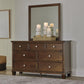 Danabrin Full Panel Storage Bed, Dresser, Mirror and Nightstand
