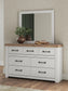Savonport Twin Panel Storage Bed, Dresser and Mirror
