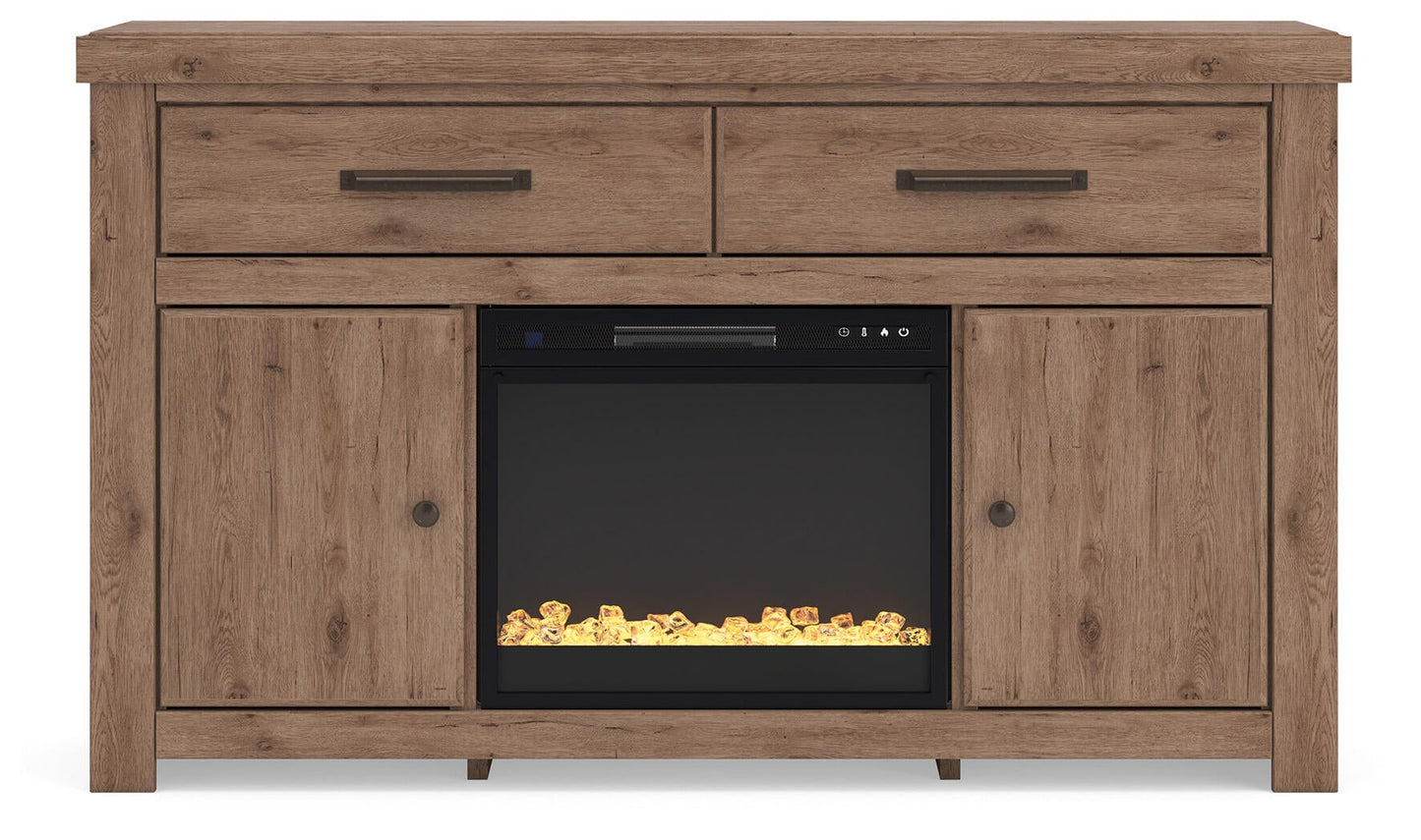 Garistyn 62" TV Stand with Electric Fireplace