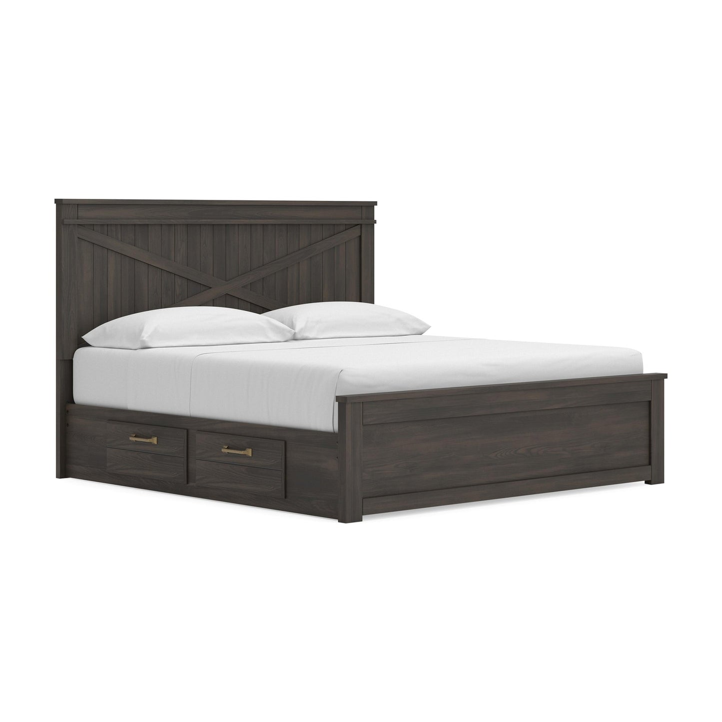 Vonitta Bay King Panel Platform Bed with Storage