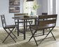 Kavara Counter Height Dining Table and 2 Barstools and 2 Benches