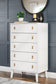 Aprilyn Twin Bookcase Headboard with Dresser and Chest