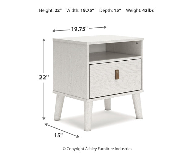 Aprilyn Twin Bookcase Headboard with Dresser and 2 Nightstands