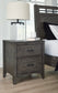 Montillan California King Panel Bed with Mirrored Dresser, Chest and 2 Nightstands